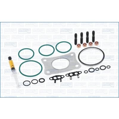 Bilde av AJUSA JTC11709 Monteringssett, lader with studs, syringe oil med tetning montageanvisning VOLKSWAGEN: Tiguan I, Sharan II, Scirocco III