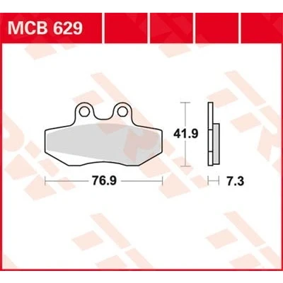Bilde av TRW Organic Allround MCB629 Bremseklosser