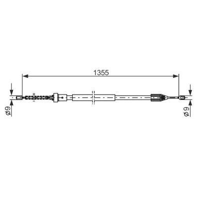 Bilde av BOSCH 1 987 482 309 Bremsekabel 1355