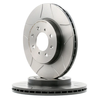 Bilde av BREMBO MAX LINE 09.5509.75 Bremseskiver 262 21 4 innvendig ventilert, med sliss belagt skruer HONDA: CIVIC 8, 6 Coupe, CRX 3