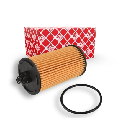 Bilde av FEBI BILSTEIN 107824 Oljefilter med tetningsring Filterinnsats OPEL: Mokka / X, CHEVROLET: Cruze Stasjonsvogn, Trax, Aveo Hatchback