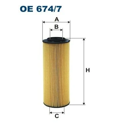 Bilde av FILTRON OE 674/7 Oljefilter Filterinnsats HYUNDAI: ix55