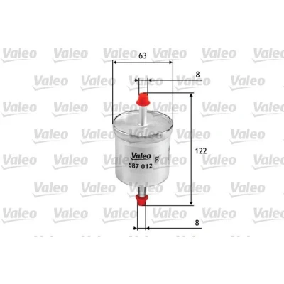 Bilde av VALEO 587012 Drivstoffilter ledningsfilter 8 NISSAN: Patrol GR 5 SUV, Hardtop, 4 OPEL: Campo, ISUZU: Trooper I SUV