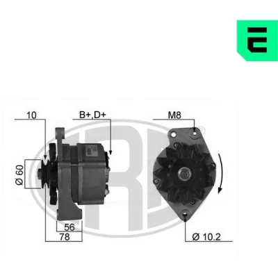 Bilde av ERA 210089A Dynamo 14V 65A VOLKSWAGEN: GOLF 2