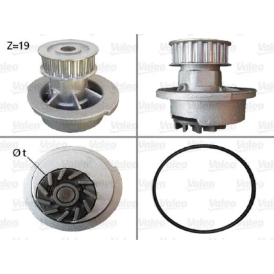Bilde av VALEO 506007 Vannpumpe med tetning uten deksel OPEL: Vectra A Sedan, Astra G CC, Corsa B Hatchback
