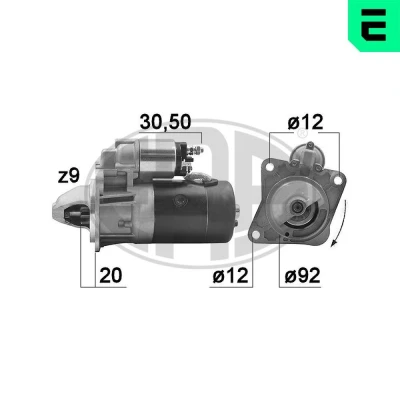 Bilde av ERA 220362A Starter 12 2,2 9 LAND ROVER: Defender SUV