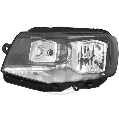Bilde av DIEDERICHS 2274981 Frontlykter venstre H4, P21W Halogen for høyrekjøring med motor høydejustering hovedlys VOLKSWAGEN: Multivan 6