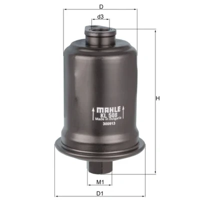 Bilde av MAHLE ORIGINAL KL 508 Drivstoffilter ledningsfilter 11,0 HYUNDAI: Coupe II, COUPE, ACCENT 2