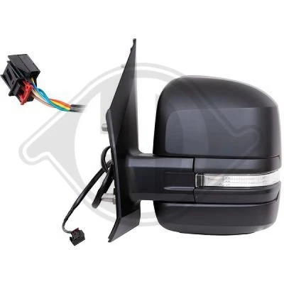 Bilde av Sidespeil Diederichs 2282225 venstre konveks, oppvarmet, komplett speil VOLKSWAGEN: Crafter Van, Flatvogn lastebil/Chassis