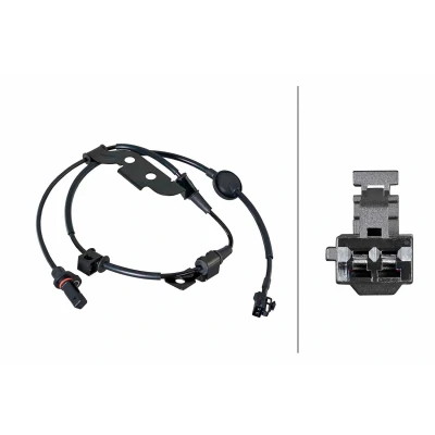 Bilde av HELLA 6PU 358 252 321 ABS Sensor med festeklips på kabelen Hall prinsipp 2 polet 1065mm KIA: cee‘d II Hatchback