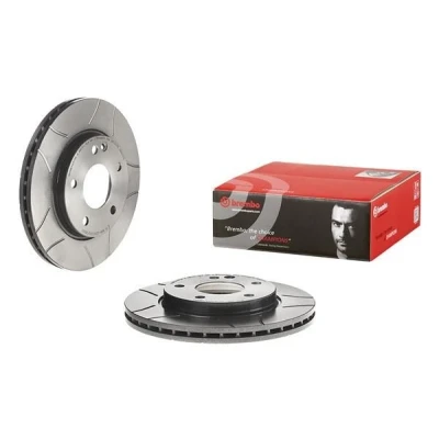 Bilde av BREMBO MAX LINE 09.7359.76 Bremseskiver 260 22 5 med sliss, innvendig ventilert belagt høy karbon skruer MERCEDES BENZ: A Klasse