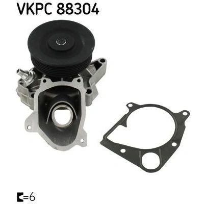 Bilde av SKF VKPC 88304 Vannpumpe med tetning Metall for vifteremdrift BMW: 3 Sedan, Coupé, X5