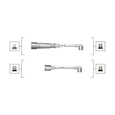 Bilde av MAGNETI MARELLI 941319170023 Pluggledninger VOLKSWAGEN: GOLF 2, TRANSPORTER 3 Bus,