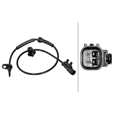 Bilde av HELLA 6PU 358 217 211 ABS Sensor med holder Hall prinsipp 2 625 TESLA: Model S