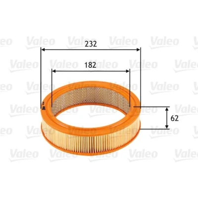 Bilde av VALEO 585696 Luftfilter 62mm 232mm Filterinnsats LADA: Niva, 111 Stasjonsvogn, Nova Sedan, MITSUBISHI: L200 II Pick up