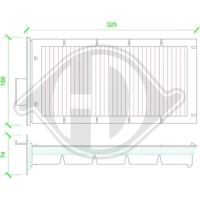 Bilde av DIEDERICHS DCI0114 Kupéfilter pollenfilter 345 167 75 Climate CITROËN: C5 I Hatchback