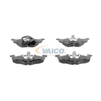 Bilde av VAICO V10 8133 Bremseklosser Q+, original equipment manufacturer quality framaksel inkl. slitasjevarselkontakt VOLKSWAGEN: Polo IV Hatchback
