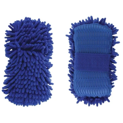 Bilde av AMiO Cwash 08 01275 Vaskehanske til bil 14 Color Wax black Mikrofiber Blå