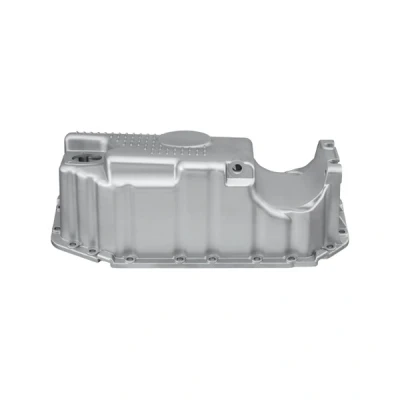 Bilde av TOPRAN 114 595 Bunnpanne med hull for oljenivåmåler, uten sensor Aluminium SKODA: Octavia 1 Combi, I Hatchback, VOLKSWAGEN: Golf 4