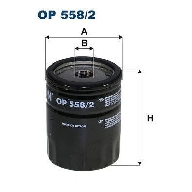 Bilde av FILTRON OP 558/2 Oljefilter M 20 X 1.5 6H Påskruingsfilter SUBARU: Legacy 4, XV I, Outback V