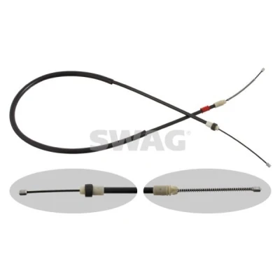 Bilde av SWAG 62 92 9363 Bremsekabel bakre venstre, høyre bak 1635, 1300 PEUGEOT: 206 Hatchback