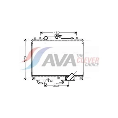 Bilde av AVA COOLING SYSTEMS MT2156 Radiator Aluminium 500mm 628mm 16mm med oljekjøler uten ekspansjonstank Kjøleribber loddet MITSUBISHI: L200 III Pick up