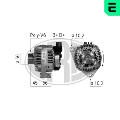 Bilde av Dynamo citroën, fiat, lancia, peugeot OE 5208 S4, 5705 53, FP