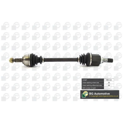 Bilde av BGA DS6310L Drivaksel framaksel venstre 650 NISSAN: Note I