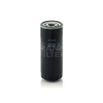 Bilde av MANN FILTER W 735/2 Oljefilter M 24 X 2 med en retursperreventil Påskruingsfilter AUDI: A6 C5 Avant, Sedan