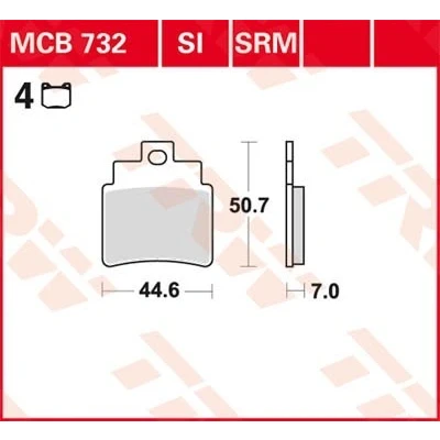 Bilde av TRW Sinter Offroad MCB732SI Bremseklosser