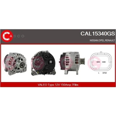 Bilde av CASCO CAL10119AS Dynamo 12V 65A VOLKSWAGEN: TRANSPORTER 4, 4 Bus, 3 AUDI: 80 B4 Sedan