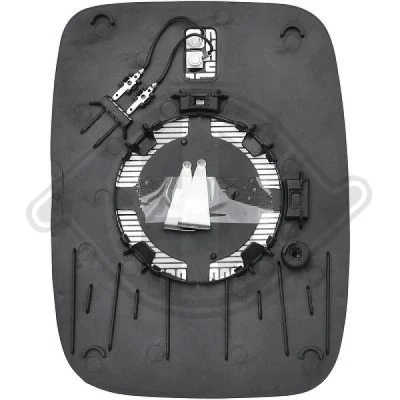 Bilde av Speilglass, ytterspeil, Venstre fiat, nissan, opel, renault OE 4422998, 6000618136, 95517329