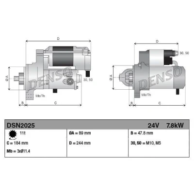 Bilde av Starter DENSO DSN2025