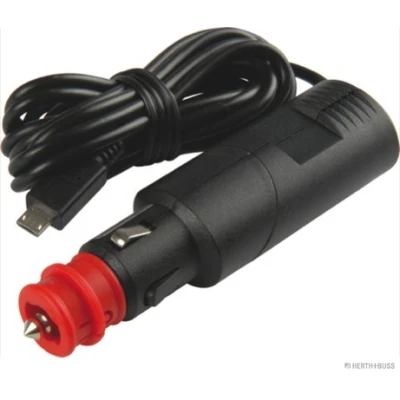 Bilde av HERTH+BUSS ELPARTS 51306846 Ladekabel, sigarettenner 12, 24 1 micro USB med mikro kontakt sikring, vinkelledd