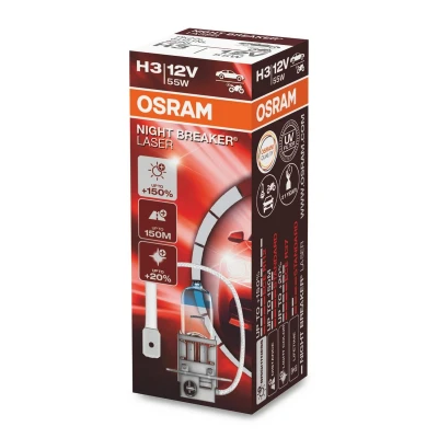 Bilde av OSRAM 64151NL Lyspære, fjernlys H3 12V 55W Halogen BMW: 5 Touring, 3 Sedan, VOLVO: V70 2, S60 I, VOLKSWAGEN: Passat B5 GP Sedan