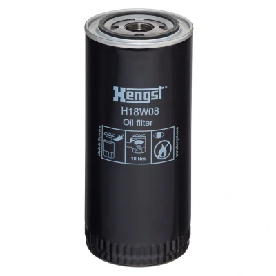 Bilde av HENGST FILTER H18W08 Oljefilter 1 12 UNF Påskruingsfilter