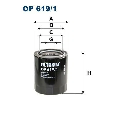 Bilde av FILTRON OP 619/1 Oljefilter M 24 X 1.5 Påskruingsfilter TOYOTA: Hiace 4 Kasten, Land Cruiser Prado 120, Bus, MAZDA: BT 50 Pick up