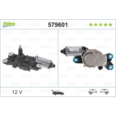 Bilde av VALEO ORIGINAL PART 579601 Vindusviskermotor 12 bak for høyre/venstre ratt VOLVO: V70 3, XC70 II Stasjonsvogn