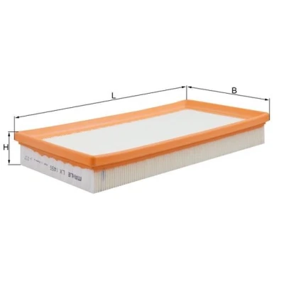 Bilde av MAHLE ORIGINAL LX 1455 Luftfilter 42,1 156 305,0 Filterinnsats VOLKSWAGEN: Polo IV Hatchback, Touran I, Golf 5