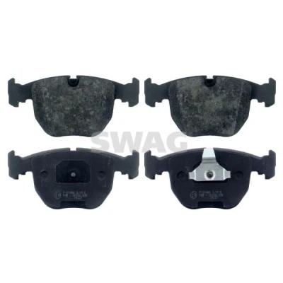 Bilde av SWAG 20 91 6345 Bremseklosser framaksel klargjort for slitasjeindikator med kolbleklips BMW: X3, 5 Touring, X5