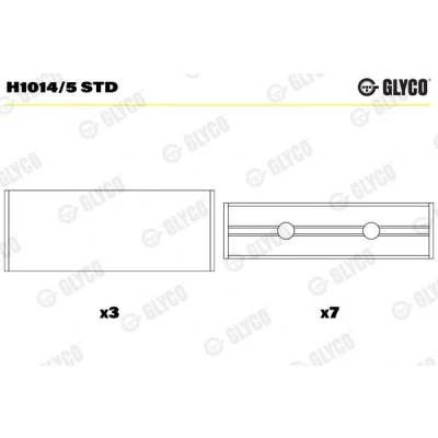 Bilde av GLYCO H1014/5 STD Veivaksellager