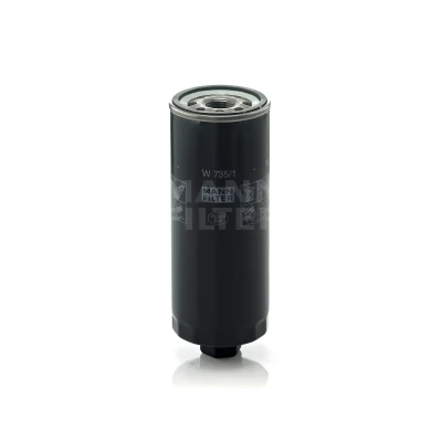 Bilde av MANN FILTER W 735/1 Oljefilter M 24 X 2 med en retursperreventil Påskruingsfilter AUDI: A6 C4 Avant, 100 Sedan