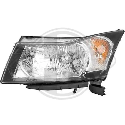Bilde av DIEDERICHS 6913081 Frontlykter venstre H4 med motor for høydejustering hovedlys