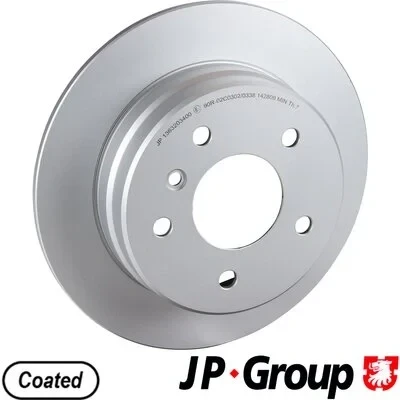 Bilde av JP GROUP 1363203400 Bremseskiver bakaksel 258 8 5 fullt ut belagt MERCEDES BENZ: A Klasse, Vaneo