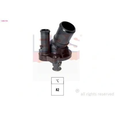 Bilde av EPS 1.880.756 Termostat 82 Made in Italy OE Equivalent med tetning integrert kasse FORD: S Max Mk1, Galaxy Mk2 MPV, MONDEO 4 Turnier, MAZDA: MX 5 3