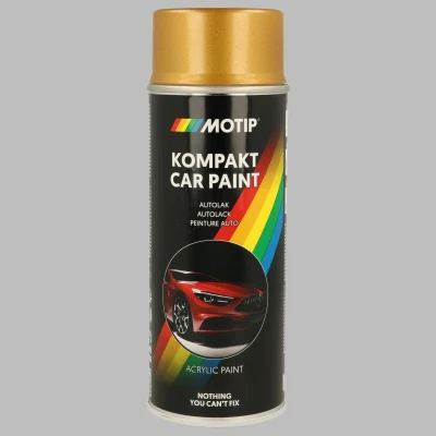 Bilde av MOTIP 52250 Kjøretøy kombinasjonslakk 400ml spray gyllen Kompakt white glossy 12 ml