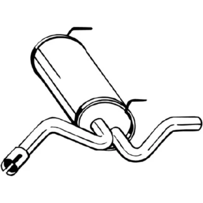 Bilde av sluttlyddemper, opel astra j, j gtc, sedan, sports tourer, cascada, 13329571, 852525