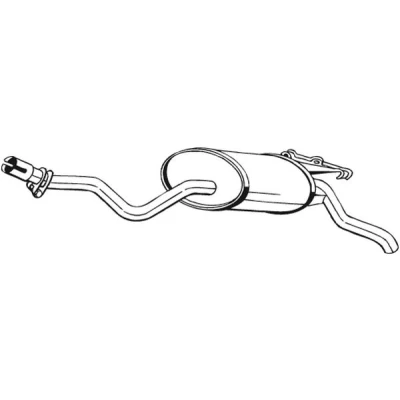 Bilde av sluttlyddemper, mercedes benz 190 [w201], 2014900115, 2014900515, 2014901101, 2014902415, 2014903215