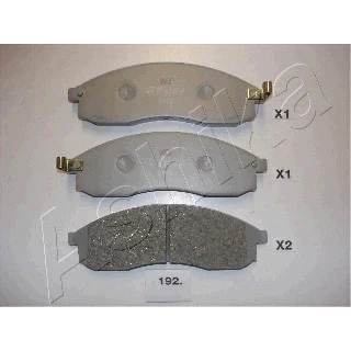 Bilde av OPTIMAL BP 10083 Bremseklosser framaksel med akustisk slitasjevarsel MITSUBISHI: L200 III Pick up, NISSAN: Maxima IV QX Sedan