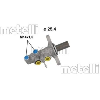 Bilde av METELLI 05 1274 Hovedsylinder 25,40 Aluminium